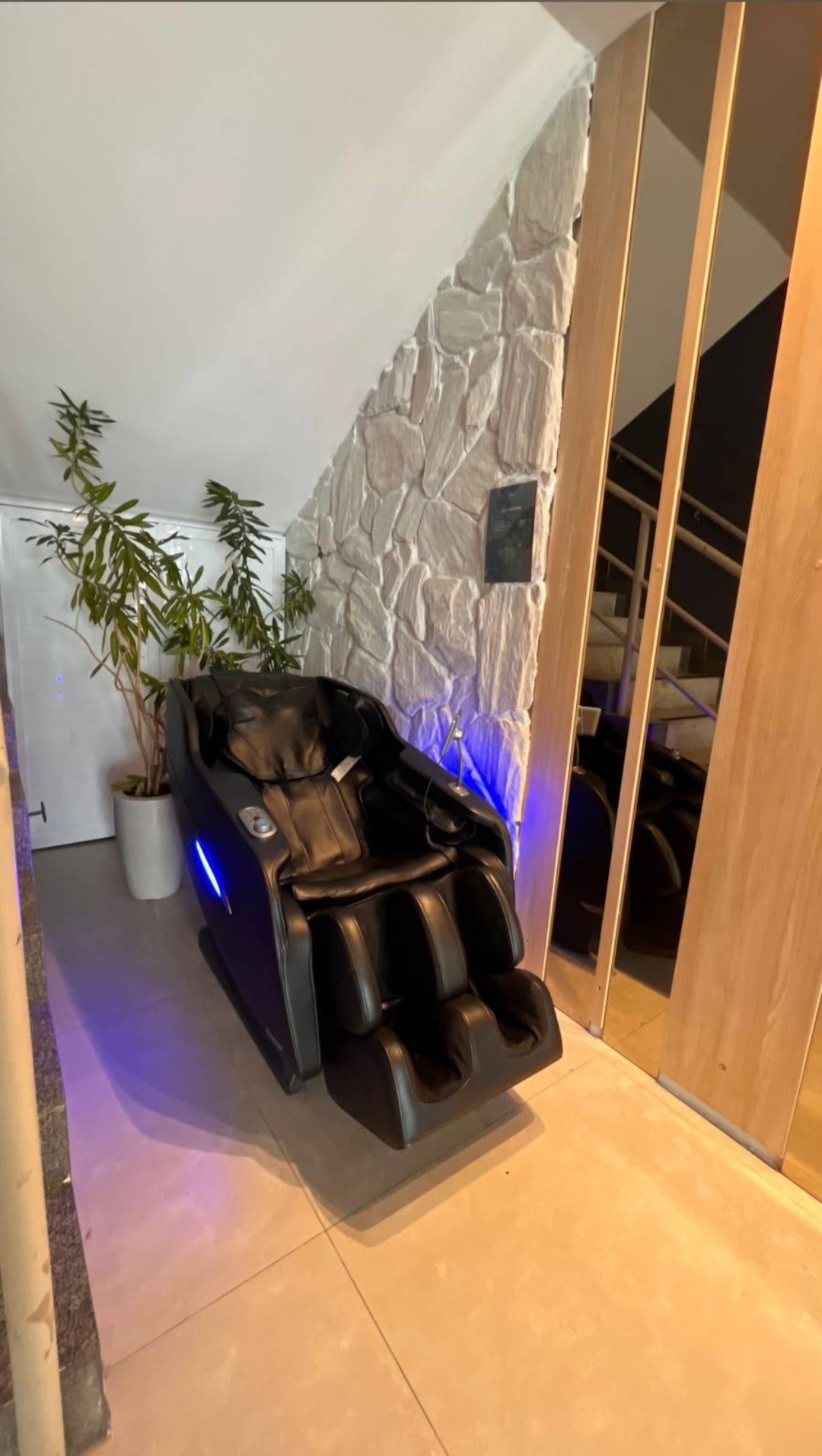 Poltrona de massagem — pós-treino